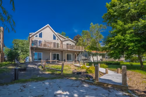 Spacious updated lakefront home with incredible views and personal dock/beach