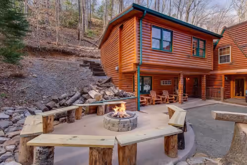 So many bedrooms! Gatlinburg's best group cabin! Fire pit / hot tub / game room!