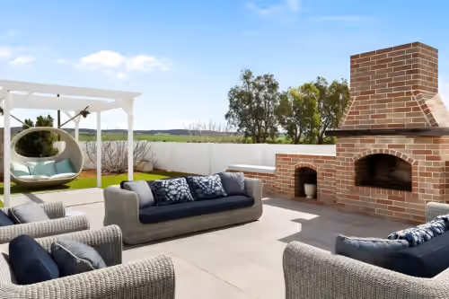 Terrace/patio at Hamptons Farm Estate Luxe Retreat and Elegant Events