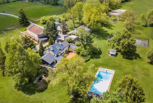Idyllic 50 Acre Retreat w/ Pool, Tennis, Fishing; Built for XL Groups to Escape!