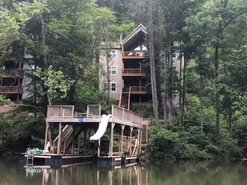 Crescent Moon at Lakeside Estates; Double Decker Dock w/Slide; Hot Tub