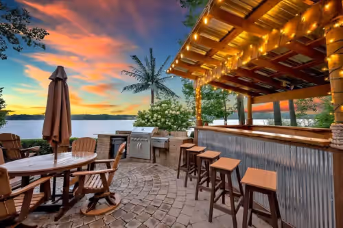 Log Cabin on Private 8 acre ISLAND!, wedding venue in Lupton, Private Islands
