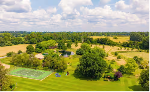Sport court at Country Estate Property Near Windsor Castle-Former Home of Geri Halliwell