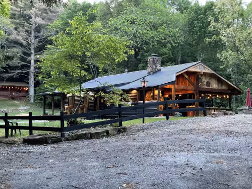 Rock House Cabins in Hocking Hills, OH. Located beside Rock House State Park.