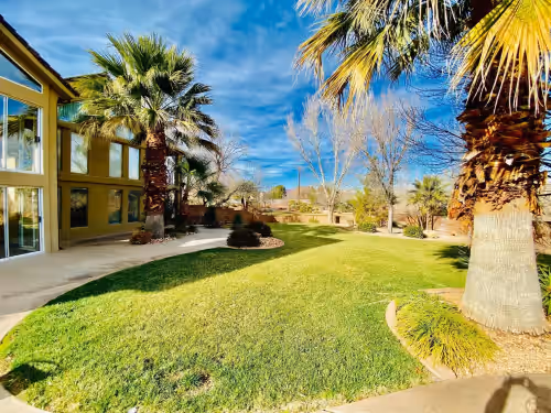 Backyard at The Saint George River Home