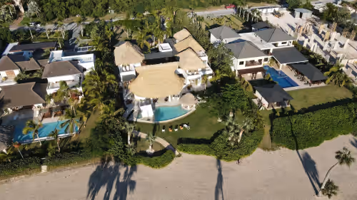 Tropical Golf View Villa. Steps to the ocean with a Gym and Theater-game room.