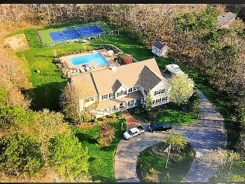 Luxurious 7BR Estate Includes - Tennis Crt, Pool, Hot Tub, Home Theater, & Gym!, estate wedding venue in West Barnstable, Massachusetts