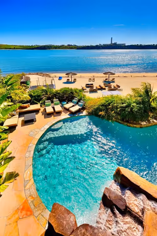 Pool at Villa Bahia Your Waterfront Private Beach Retreat in Beautiful Carlsbad