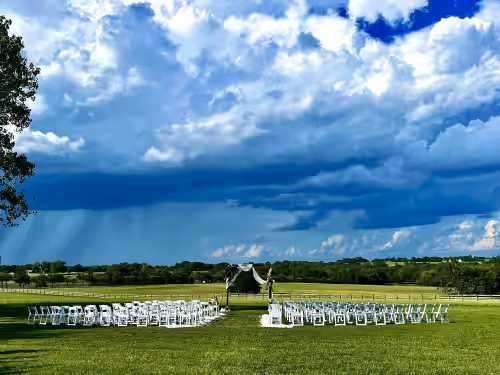 Outdoor Ceremony at PermaVista Ranch & Resort- Experience A Luxury Texas Ranch