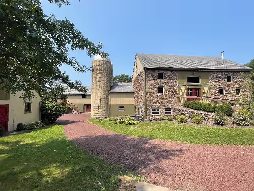 Beautiful Converted Barn with 9 Beds and Baths on 10 Acre Farm in Bucks County