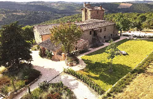 Exterior at Exclusive Tuscan Winery Escape: Charming Villa with Pool & Breathtaking Views