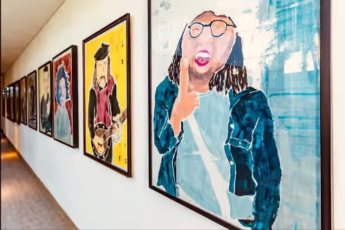 Villa Sapta Bayu is filled with art from renowed international artists.