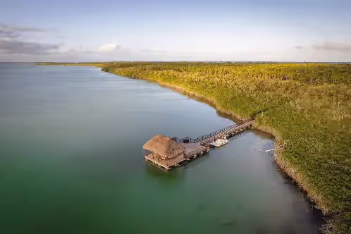 Immerse yourself in the natural beauty of Sian Ka'an. at Hacienda Palancar: Sian Ka'an Luxe 7BR