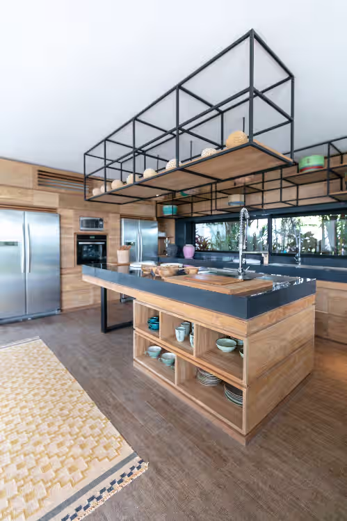 Private kitchen at Villa Sapta Bayu