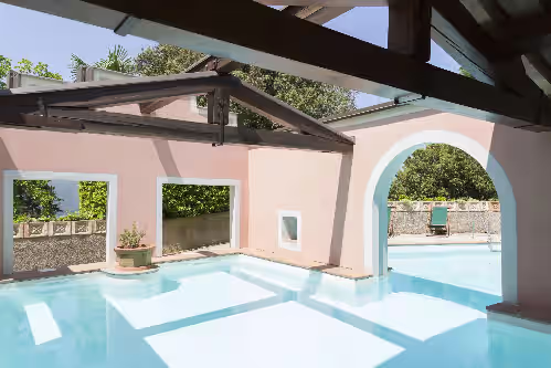 Pool at Castle of Volognano