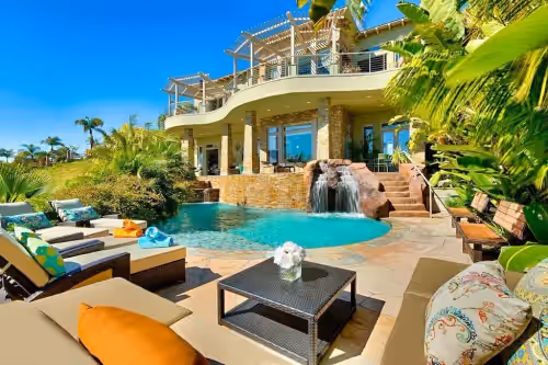 Pool at Villa Bahia Your Waterfront Private Beach Retreat in Beautiful Carlsbad