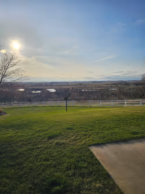 Family-Friendly Nebraska Estate with Scenic Pool, Gym, Theater & Fire Pit Fun