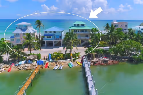 Ocean to River Resort- 3 Florida side-by-side Beach Houses; Sleeps 50+. Pools, Hot Tubs, Docks ON Beach, beachfront wedding venue in Stuart, Florida
