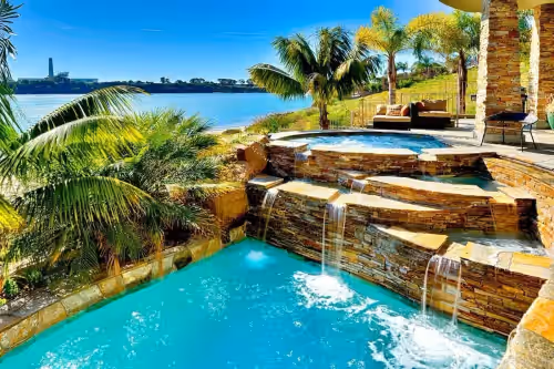 Pool at Villa Bahia Your Waterfront Private Beach Retreat in Beautiful Carlsbad