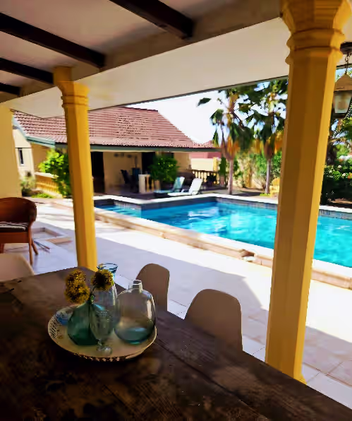 New Listing! Pool/Garden Oasis! 5bd/4bath total. Includes home w/ 2 Casitas.